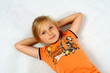 Confident girl in a studio
