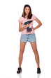 Girl with cordless screwdriver II