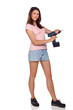 girl with cordless srewdriver IV