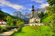 Foto: Famous landmark Ramsau in Berchtesgaden - Bavaria / Germany Famous landmark Ramsau in Berchtesgaden - Bavaria / Germany