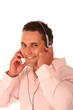 Hunky Man Enjoying Music