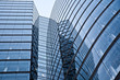 Glasfassade des Uniqa Towers in Wien