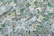 background made of polish 100 zloty banknotes