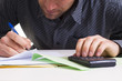 Man and paper work