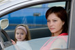 Woman in a car
