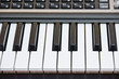 The keyboard of the electronic piano. Synthezyzer.