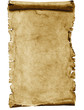 Ancient manuscript isolated