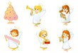 Angels with instruments