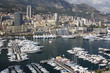 Yachten im Hafen Port Hercule von Monaco Yachten im Hafen Port Hercule von Monaco