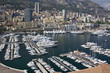Yachten im Hafen Port Hercule von Monaco Yachten im Hafen Port Hercule von Monaco