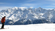 skier dans les alpes