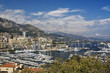 Yachten im Hafen Port Hercule von Monaco Yachten im Hafen Port Hercule von Monaco
