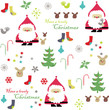 vector - Crăciun decorare card