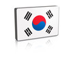 3D South Korea Banner Flag