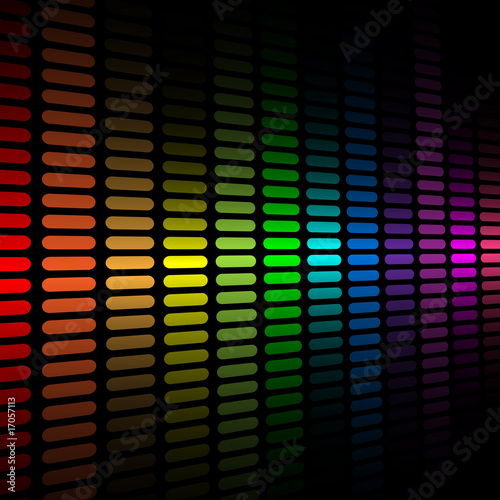 Vector background with abstract color spectrum equalizer. Vector background with abstract color spectrum equalizer.