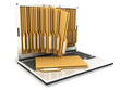 laptop and folder