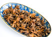 Star Anise spices in oriental bowl
