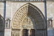 france; paris : notre-dame; façade : portail du jugement dernie france; paris : notre-dame; façade : portail du jugement dernie