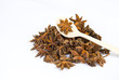 Star Anise spice with spoon