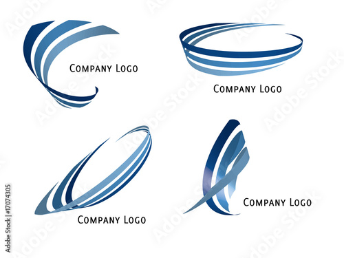 Vettoriale: Set of four vector ribbons Set of four vector ribbons