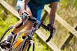 Photo: racing cyclist competing in a race racing cyclist competing in a race