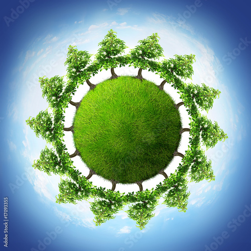 Illustration: tree planet tree planet
