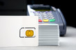 id card with chip and payment terminal