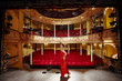 Young woman on stage