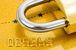 Lock and credit card Lock and credit card