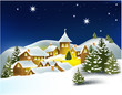 Winter town. Winter town.