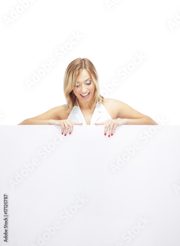 Foto: Woman with empty space Woman with empty space