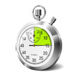 Time presses. Vector of stopwatch.