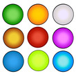 set of shiny web buttons - vector