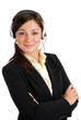 Female call center operator Female call center operator