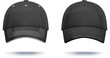 Black baswball cap design template. Vector, gradient mesh. Black baswball cap design template. Vector, gradient mesh.