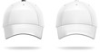 White baseball cap design template. Vector, gradient mesh. White baseball cap design template. Vector, gradient mesh.