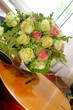 Guitar and bouquet