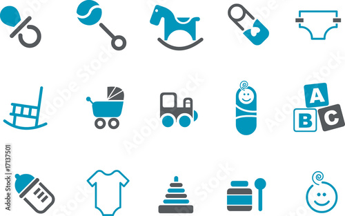 Illustration: Babies Icon Set Babies Icon Set