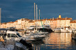 The port of St Tropez on a stormy day