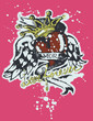 heart with crown fancy emblem