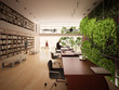 Bibliothek beim Tageslicht