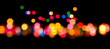 Colorful lights on black background