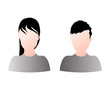 male female web avatars vector male female web avatars vector