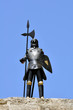 Knight armor at the medieval fortress of Rhodes, Greece.