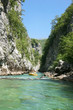 Green  water rafting on the rapids of River Neretva