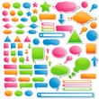 Variety of Stickers and Icons in 4 Delicious Candy Colors Variety of Stickers and Icons in 4 Delicious Candy Colors