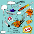 Variety of Comic Book Design elements Variety of Comic Book Design elements