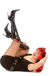 sexy devil woman isolated on the white background sexy devil woman isolated on the white background