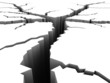 cracked ground concept