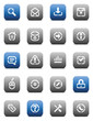 Stencil matt buttons for internet